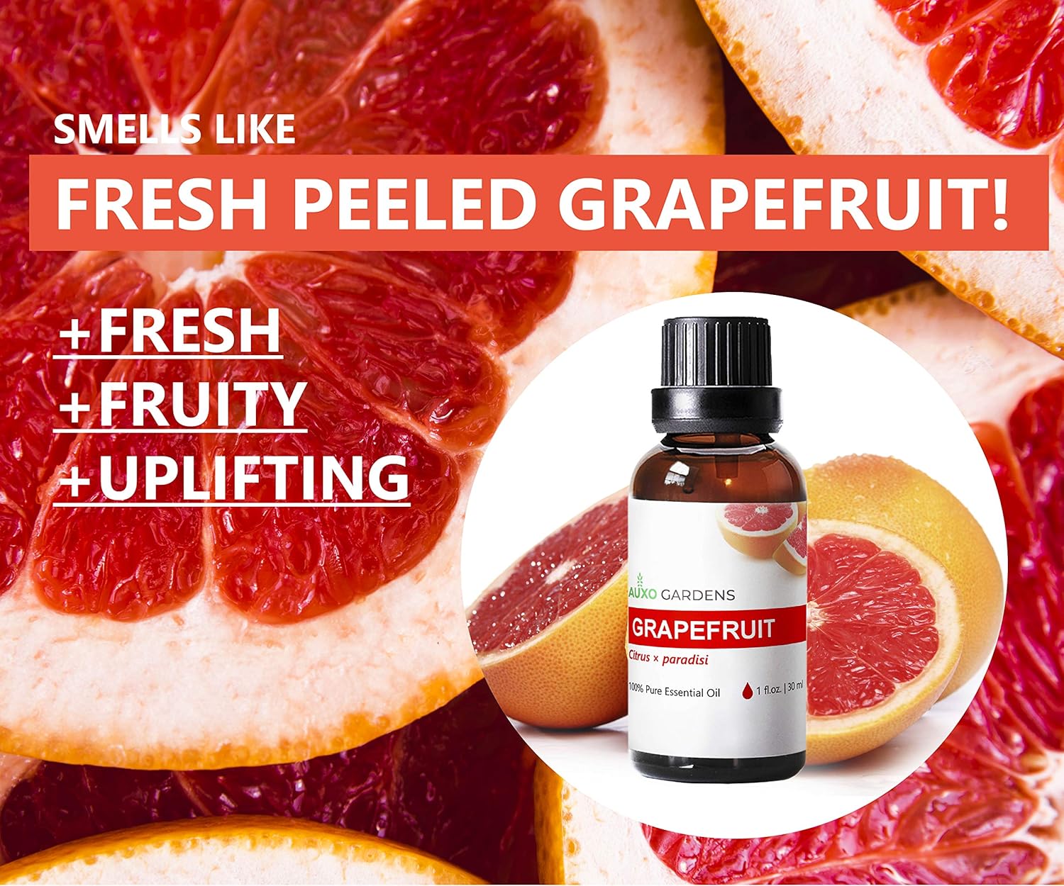 Grapefruit Essential Oil 1 oz (30ml) - 100% Pure and Undiluted Therapeutic Grade Italian Grapefruit Oil