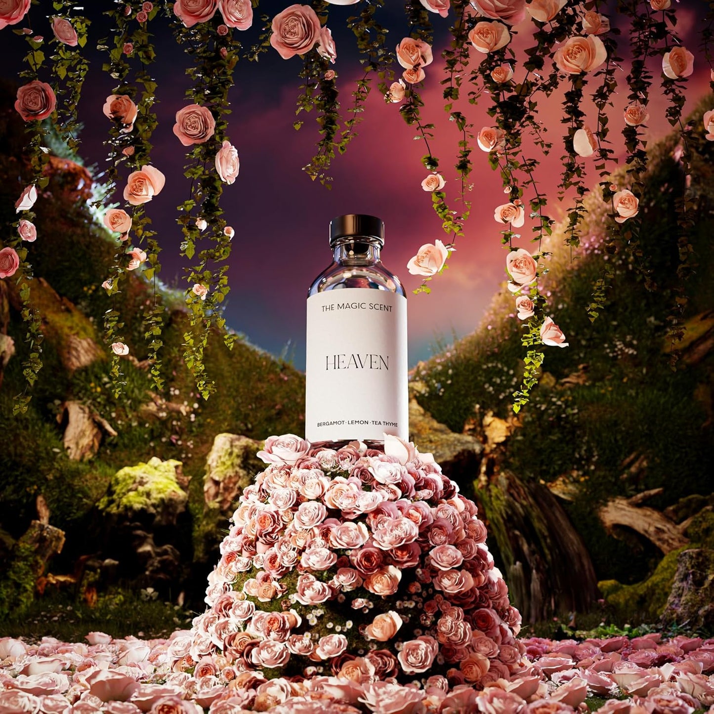 The Magic Scent Heaven Hotel Scent Diffuser Oil - Cold-Air & Ultrasonic Fragrance Oil for Diffuser Inspired by The Aria Hotel, Las Vegas - Essential Oils for Diffusers Aromatherapy - 4 fl oz, 120 mL