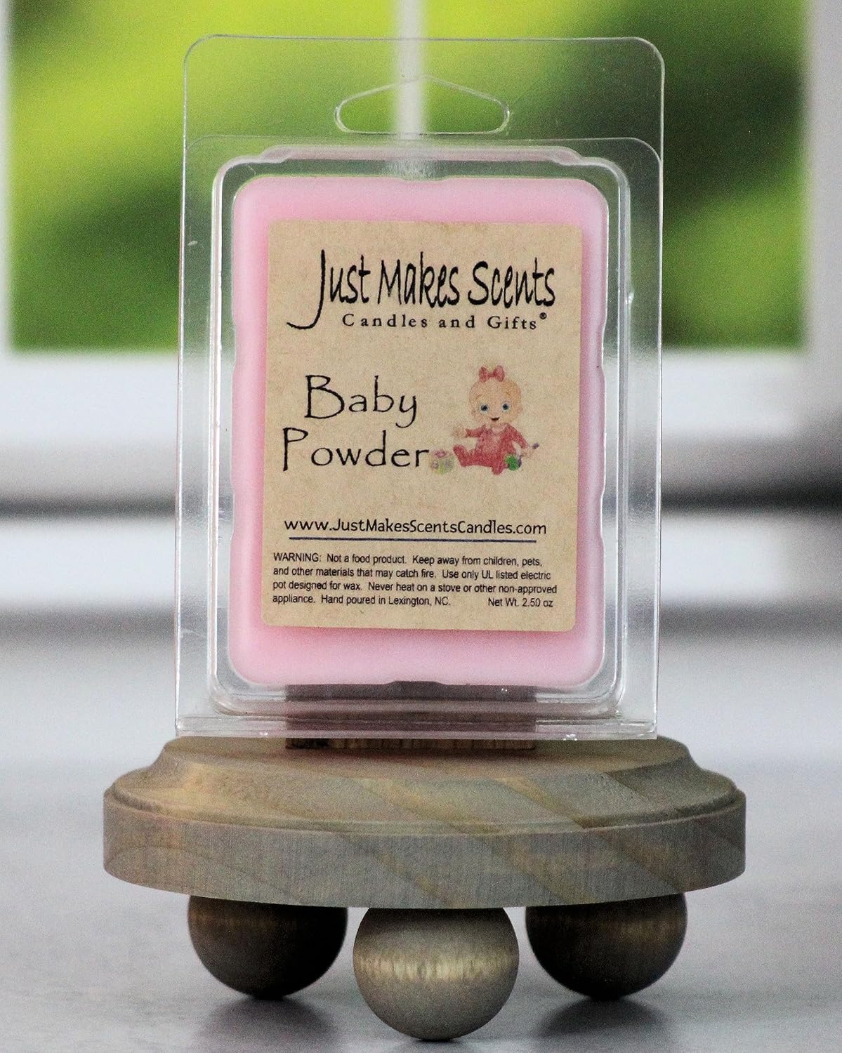 2 Pack - Baby Powder Scented Scented Soy Wax Melts by Just Makes Scents