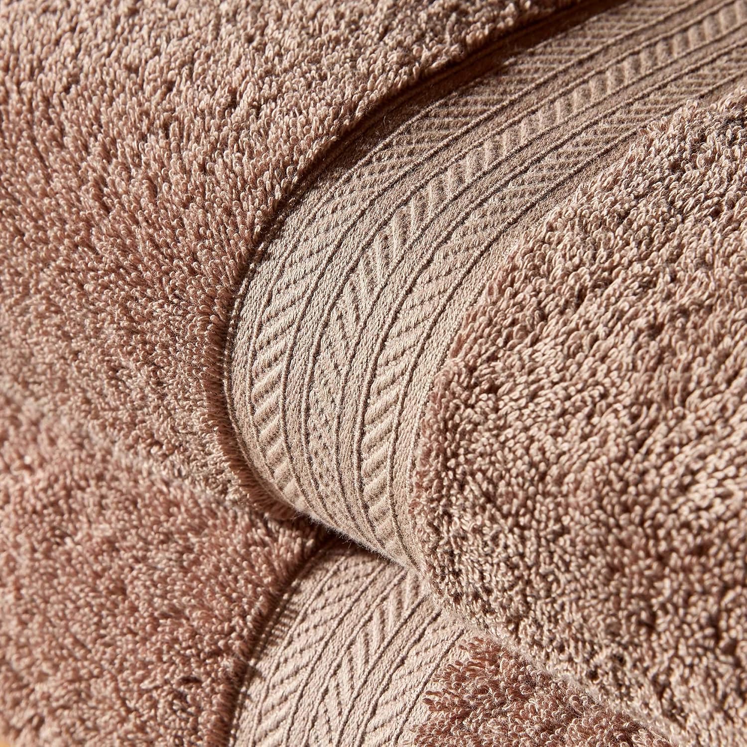 Christy Renaissance 6 Piece Towel Set | Mink Brown | 100% Egyptian Cotton | Luxuriously Soft and Super Absorbent | 675 GSM | 2 Bath Towels 2 Hand Towels 2 Face Cloths