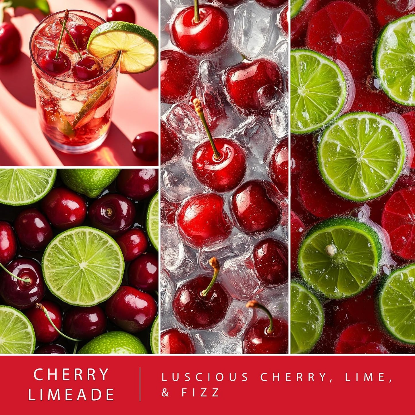 Scentsationals Cherry Limeade Scented Wax Melts - Cherries & Lime Scent, 10oz (24 Cubes)