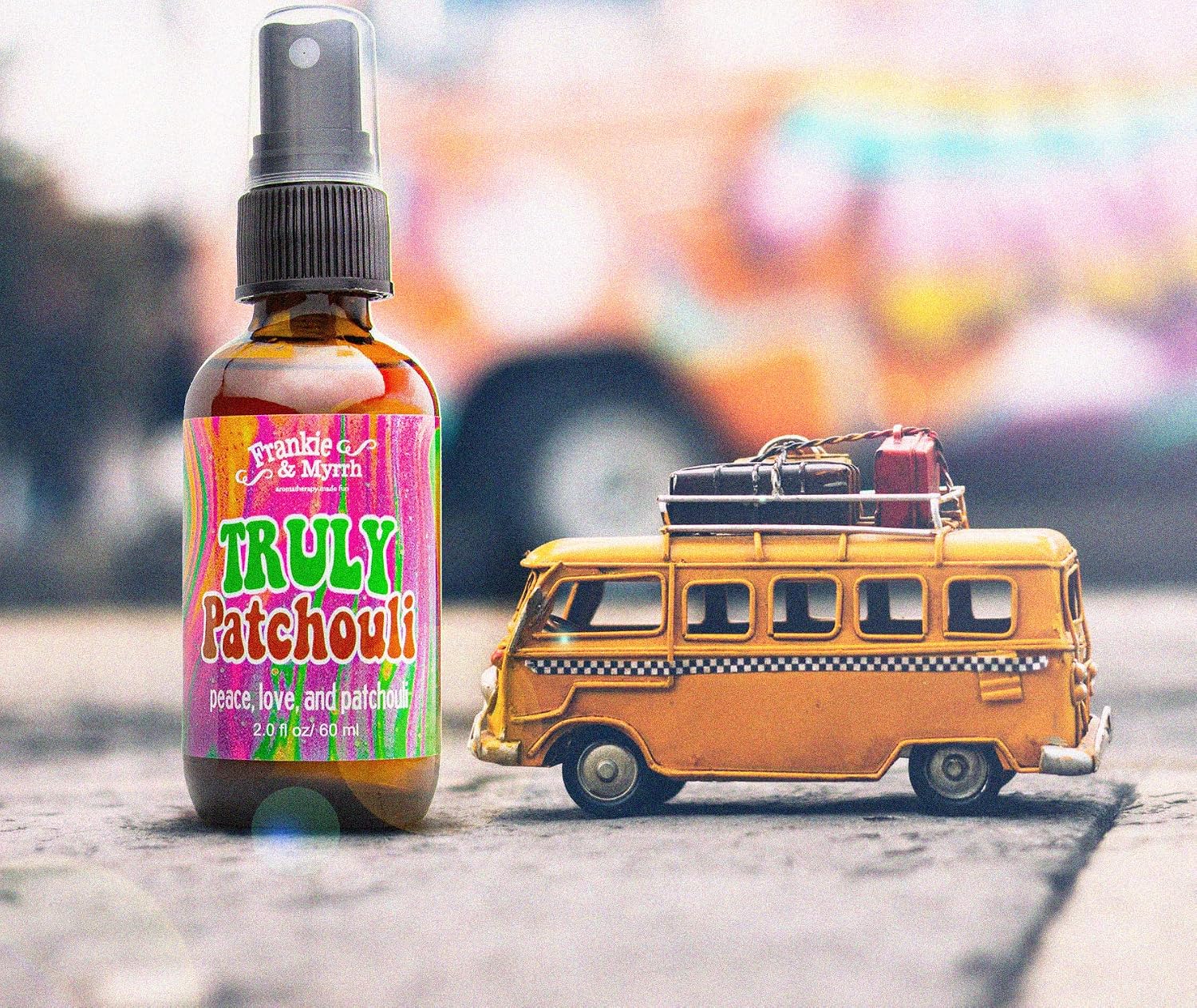 Frankie & Myrrh Truly Patchouli Aromatherapy Spray - Dark Aged Patchouli Oil Room, Linen, and Body Mist. Earthy, Musky Freshwater Scent for Relaxation and Energy.