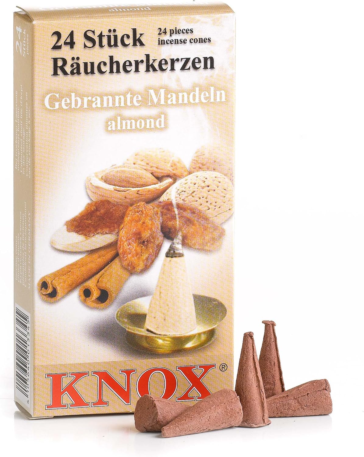 Knox Almond Scented Incense Cones Pack of 24