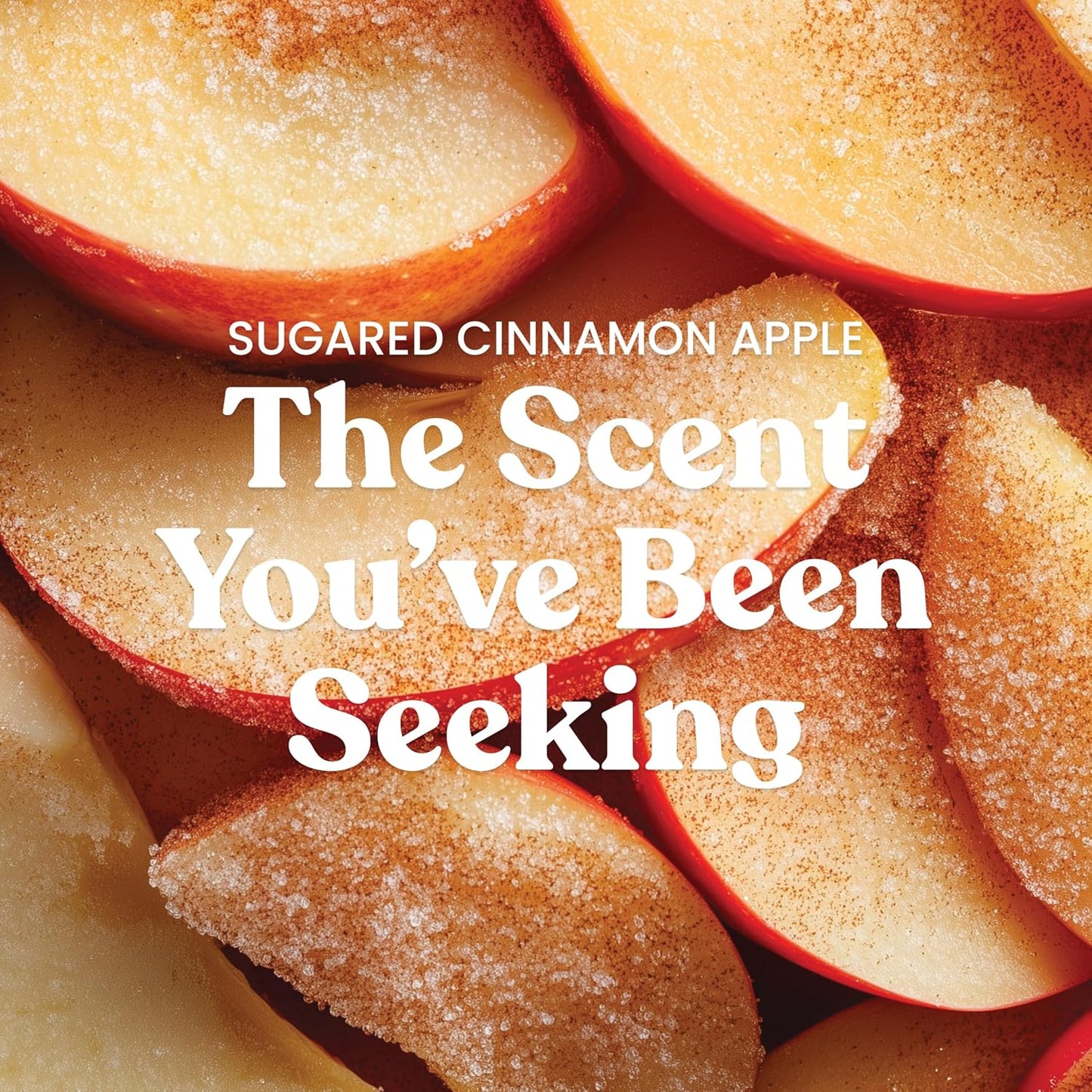 Yankee Candle Sugared Cinnamon Apple, Scented Candle, 14.5oz 3-Wick Candle Jar with up to 40 Hours Burn Time