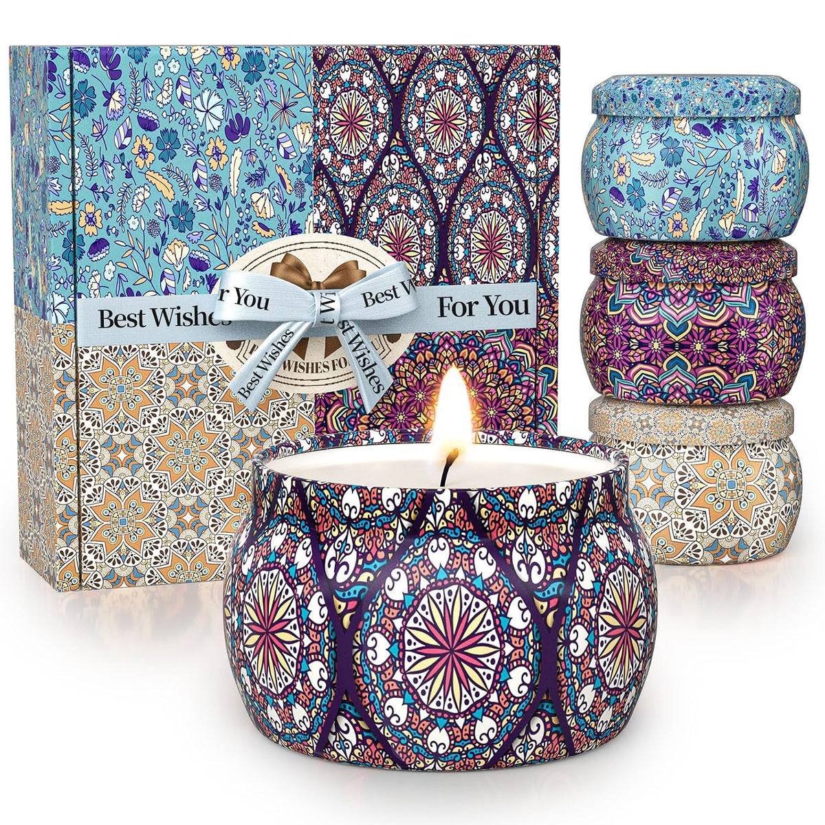 TranquilBliss Scented Candle Set