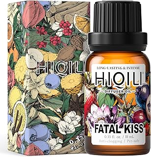HIQILI Fatal Kiss Diffuser Oil, Essential Oil Blends, Fast Diffusion for Large Spaces, Pet - Safe, Suitable for Home and Other Scenarios - 0.34 Fl Oz