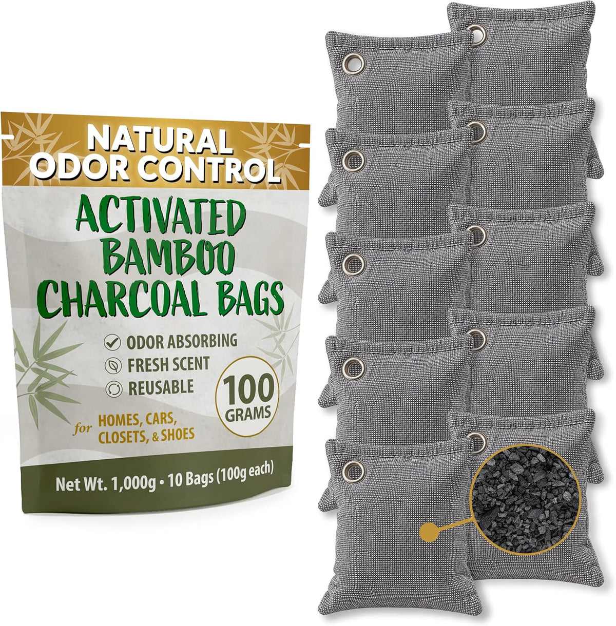 Activated Charcoal Odor Absorbers for Strong Odors in Homes