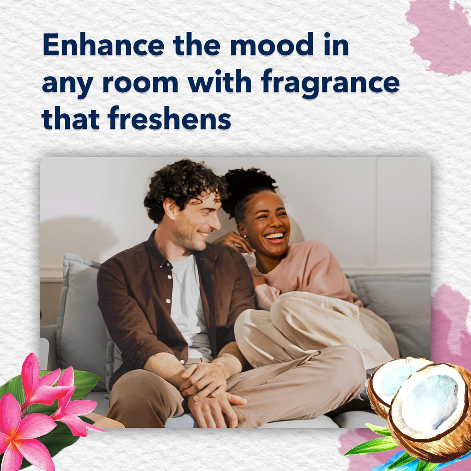 Glade PlugIns Refills Air Freshener, Scented and Essential Oils for Home and Bathroom, Exotic Tropical Blossoms, 1.34 Fl Oz, 2 Count