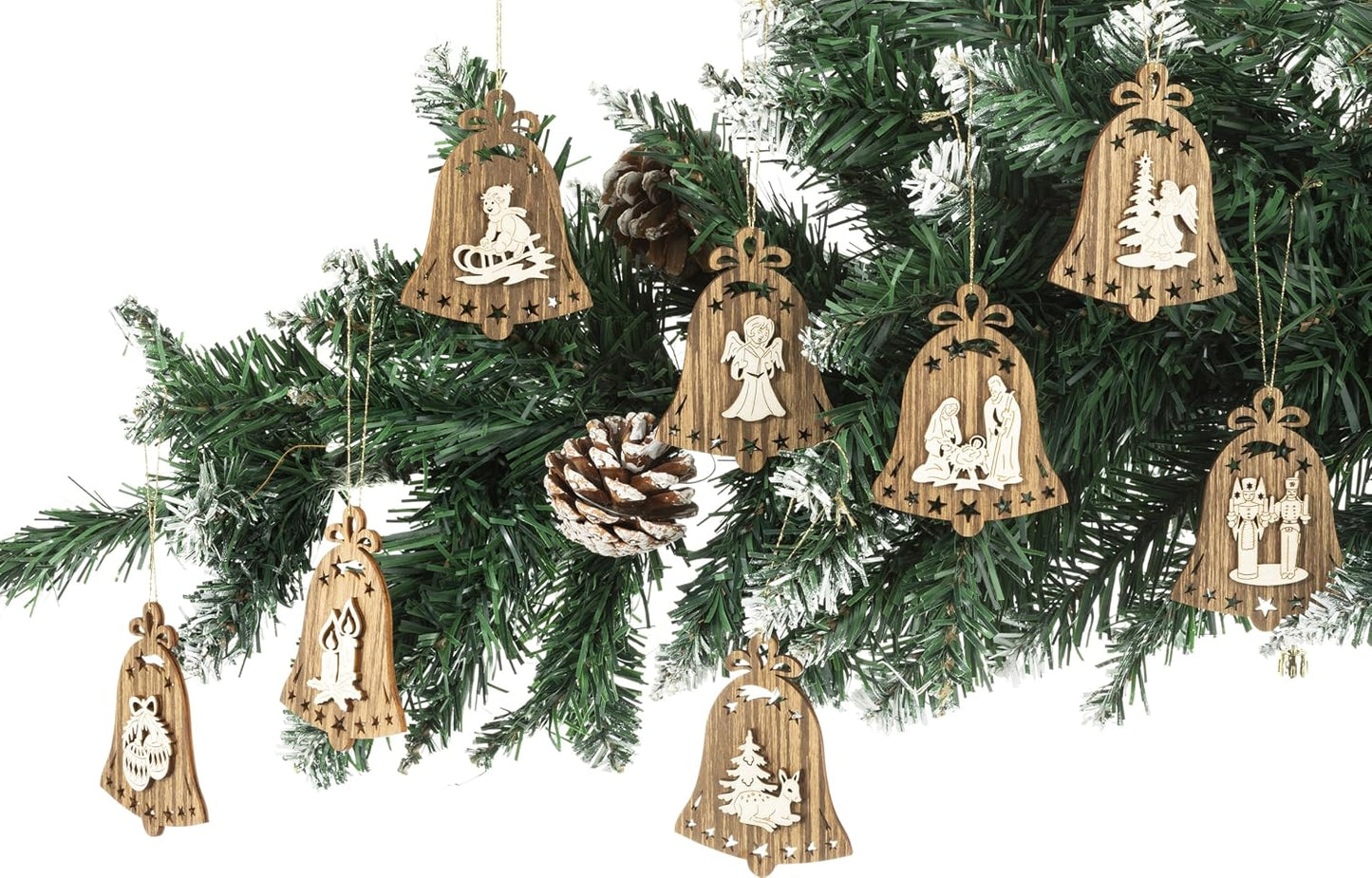 MaMeMi German Incense Cones Sandalwood – Knox 4 Packs (96 Cones) for Smoker Houses & Figurines | Warm, Woody Aroma | Gift Set with Wooden Ornament | Traditional Erzgebirge