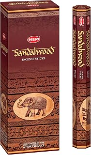 HEM - Sandalwood Incense Sticks - Pack of 6 - 120 count - 301g