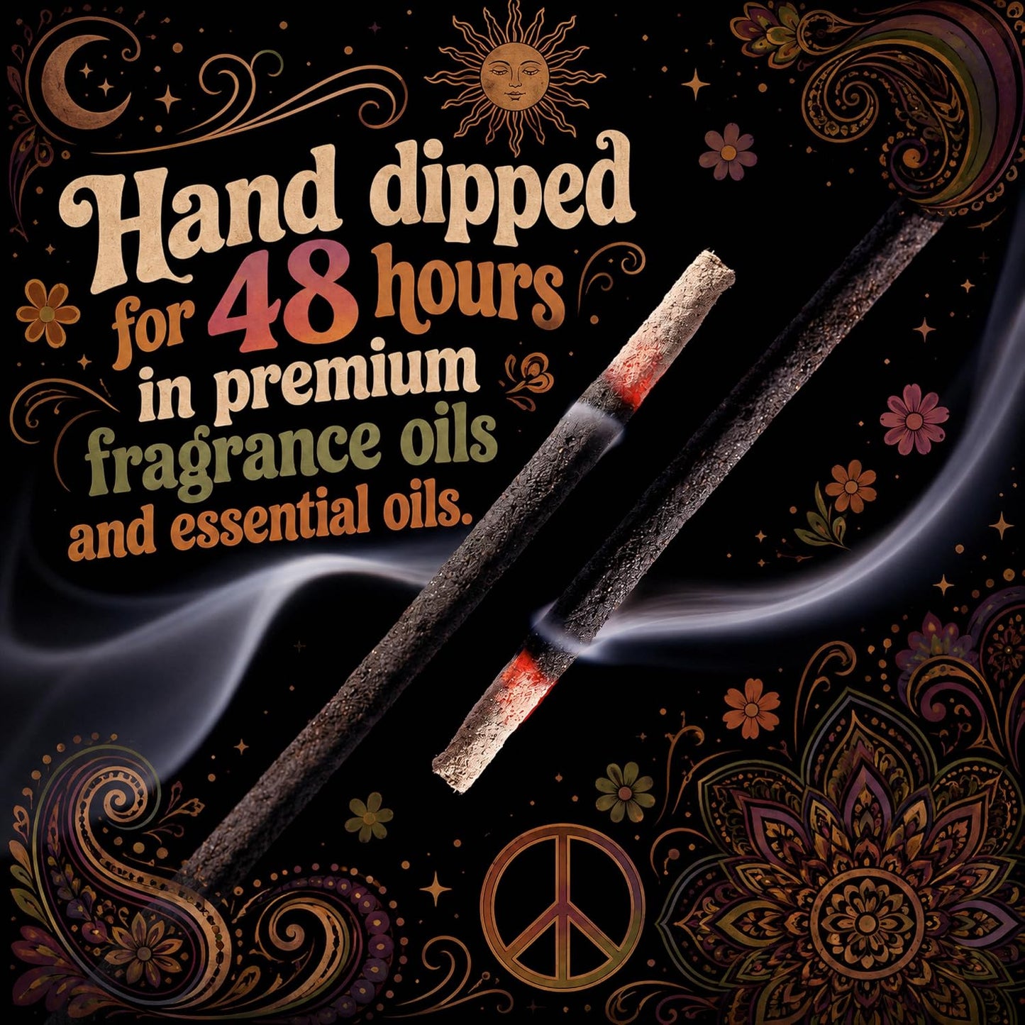 Lavender Exotic Incense Sticks 11 Inch - Bulk 1 Bundle 45 to 50 Sticks - Natural 11" Long Lasting Aroma that Burns for 45 to 60 Minutes.