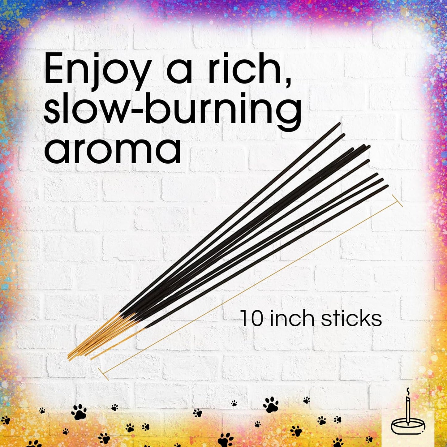 Gonesh Best Friends Purrrfect Pet Collection - Incense Sticks Variety Pack - Non-Toxic 10” Slow Burn Aromatic Sticks - Willow, Molly and Dexter - 3 Pack, 30 Each