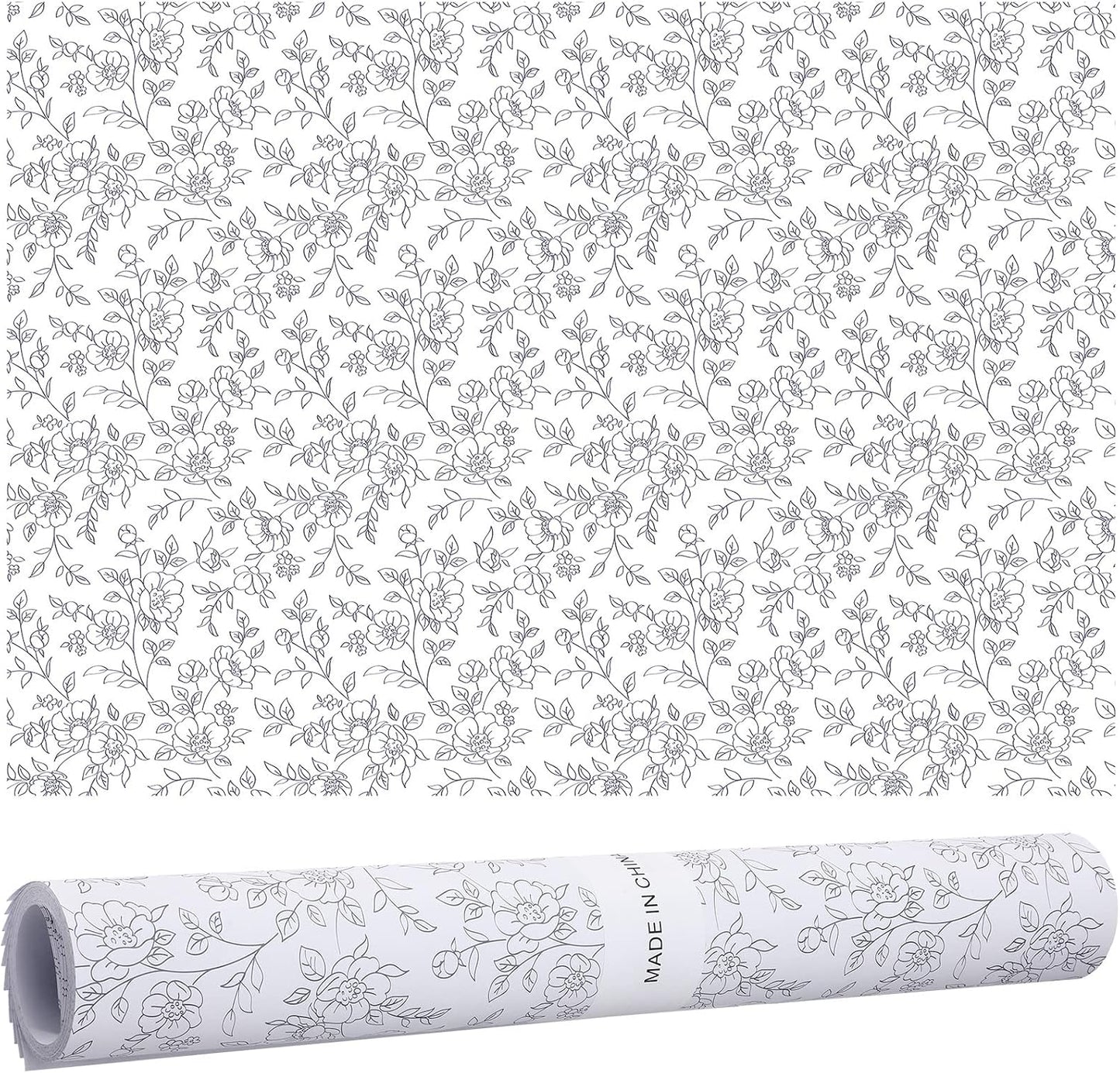 Gersoniel 10 Sheets Drawer Liners for Dresser Scented Drawer Liners Non Adhesive Scented Paper for Fragrant Home Shelf Closet(Lavender,Novel Style)