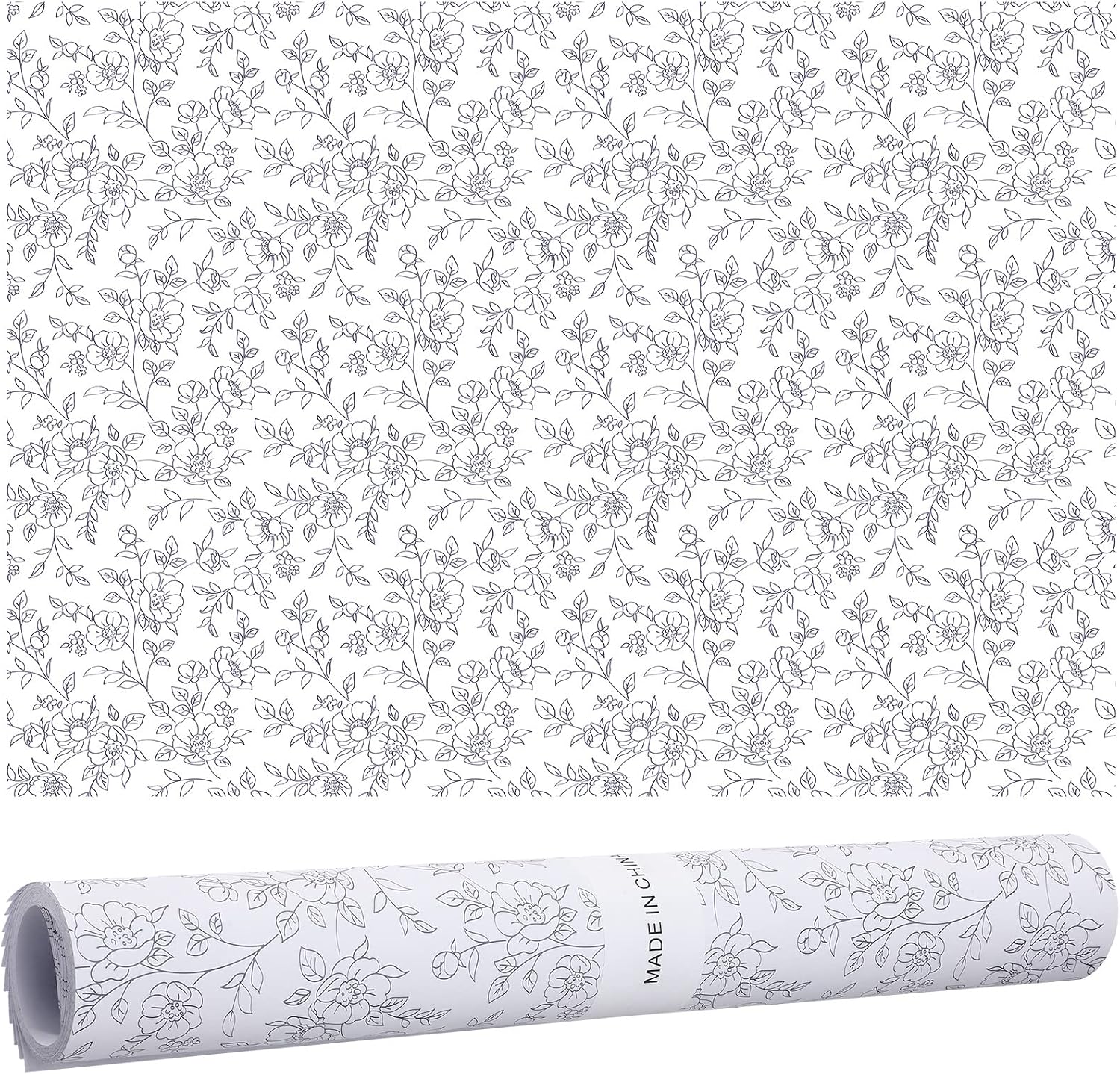 Gersoniel 10 Sheets Drawer Liners for Dresser Scented Drawer Liners Non Adhesive Scented Paper for Fragrant Home Shelf Closet(Lavender,Novel Style)