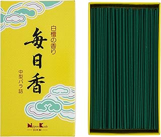 Nippon Kodo Mainichi KOH Sandalwood Incense Sticks - 220 Count (Pack of 1) - Sandalwood Scent - Incense