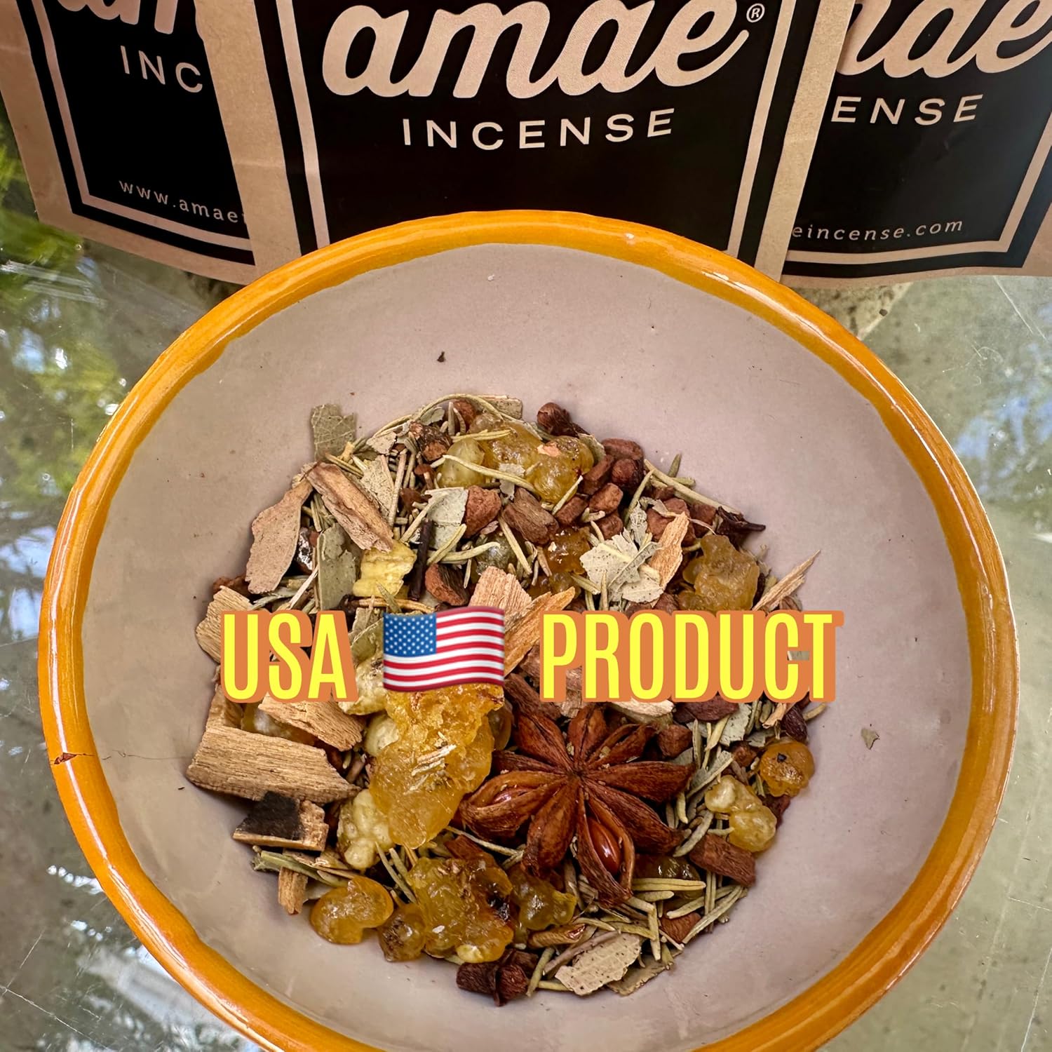 Natural Resin, Herbs & Essence Wealth Manifestation Mix - Blend with Frankincense, Sandalwood, Cinnamon & Copal - Grounding Loose Incense for Abundance Rituals & Meditation - 1.19 oz.