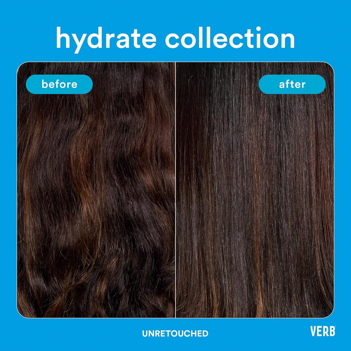 VERB Hydrate Oil - Add Moisture -Increases Shine - Smooth Frizz - Heat Protection for Dry + Frizzy Hair - Amber + Warm Jasmine Scent
