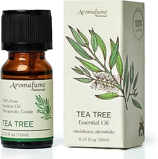 AROMAFUME Tea Tree Essential Oil - 100% Natural, Therapeutic Grade Essential Oils - Pure, Healing Aromatherapy Oil for Home Diffusers - Gifts for Her 10ml