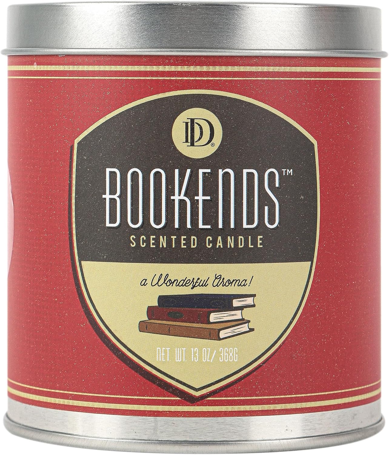 D&D Bookends Scented Candle | 13 Ounce Tin | Cozy Sweet Aroma for Relaxing Evenings | Gift for Book Lovers