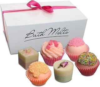 BRUBAKER 6 Handmade Thank You Bath Melts Gift Set - All Natural Vegan, Organic Shea Butter, Cocoa Butter and Olive Oil Moisturize Dry Skin