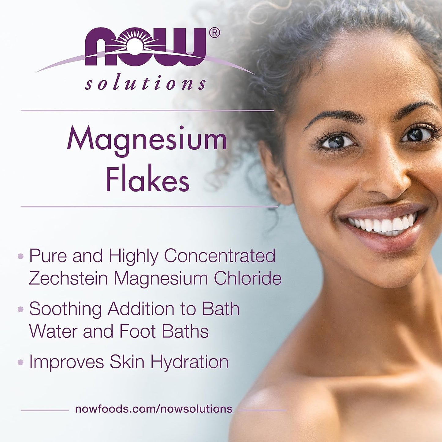Now Solutions, Magnesium Flakes, Pure, from the Ancient Seabed, Highly Concentrated, 26.5-Ounce