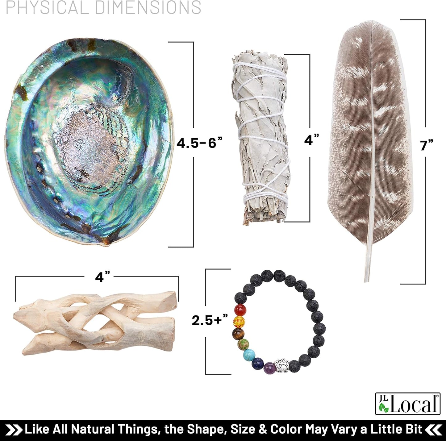 White Sage Smudging Kit Smudge Stick Gift Kit | Instructions & Blessings Included, Beginner's Kit