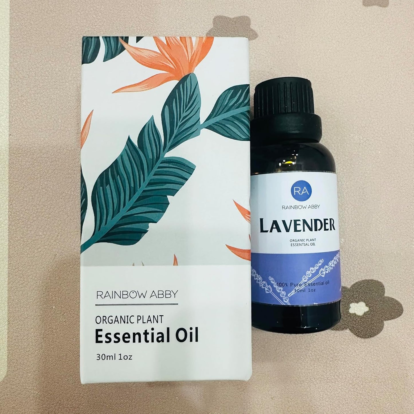 Lavender Essential Oil (30ML), 100% Pure Natural Organic Lavender Oil for Diffuser, Massage, Skin Care, Yoga