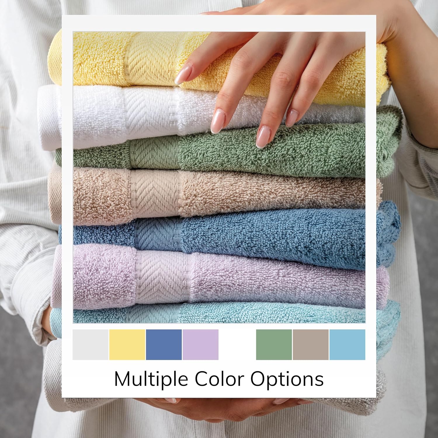 TEXTILOM Turkish Hand Towels for Bathroom – Hotel and Spa Quality & Soft & Absorbent & Quick Dry Bathroom Hand Towels – 100% Cotton Turkish Hand Towel Set of 4 (16 x 28 inches) - White