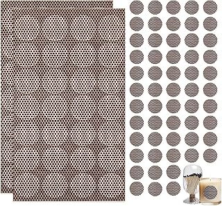 56 PCS Match Striker Stickers, 1" Match Striker Paper with Adhesive, Ideal for Fireplace Matches (Brown)