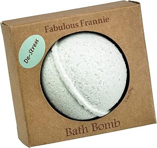 Fabulous Frannie De-Stress Natural, Handmade Bath Bomb Set, Rich in Essential Oil, Mineral Salt, Coconut Oil, Witch Hazel, Fizzies to Moisturize Skin 2.5 Ounce (Pack of 1)