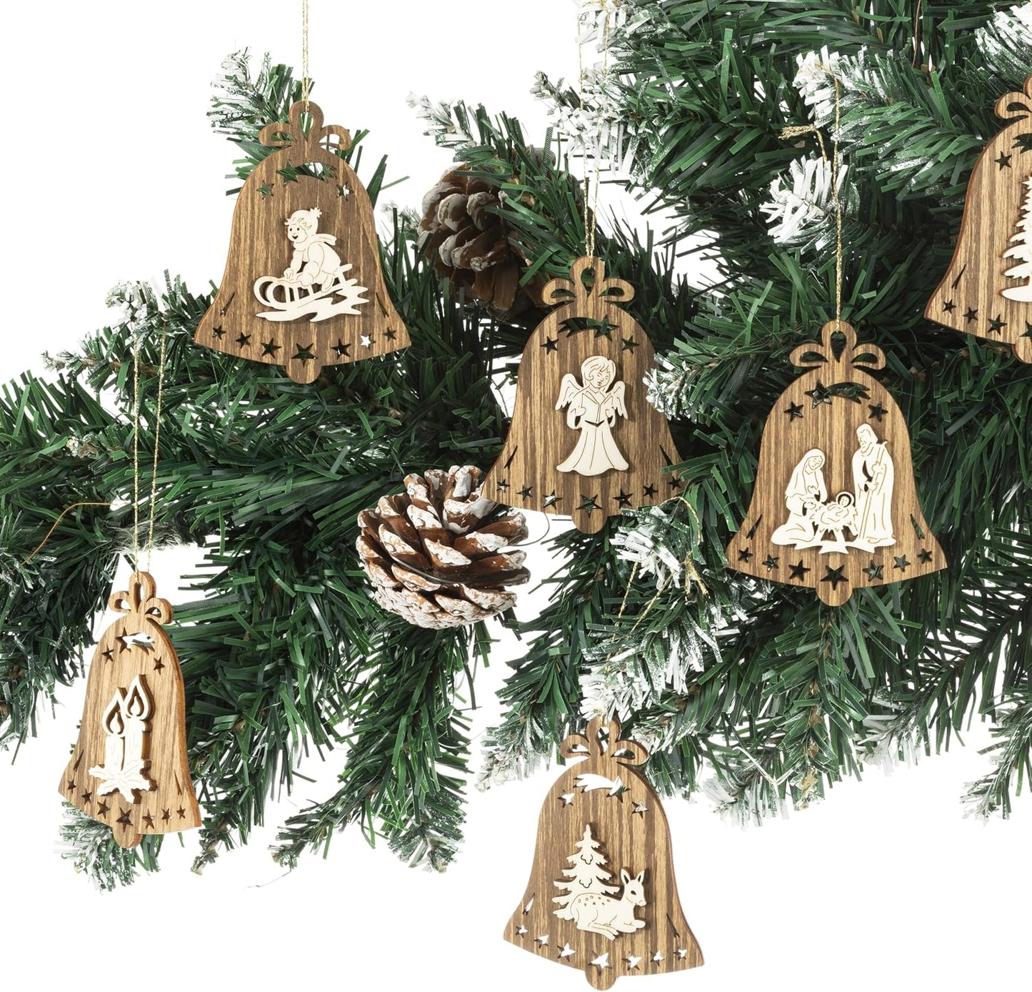 MaMeMi German Incense Cones Sandalwood – Knox 4 Packs (96 Cones) for Smoker Houses & Figurines | Warm, Woody Aroma | Gift Set with Wooden Ornament | Traditional Erzgebirge