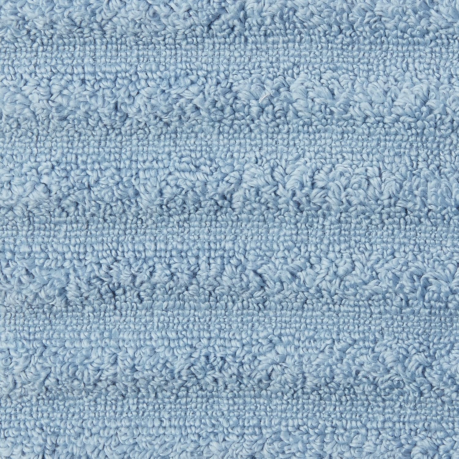 Luxury Spa Collection | 6-Piece Ultra Soft Quick-Dry 550GSM 100% Combed Cotton Wavy Towel Set by Amrapur Overseas [Spa Blue]