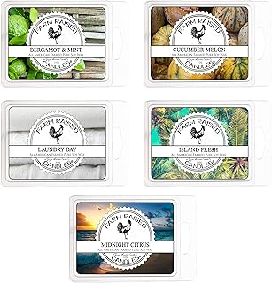 Variety Fresh - Clean, Laundry - 16 Ounce 5 Pack. 100% USA Made Variety Wax Melts - Plant Based Soy