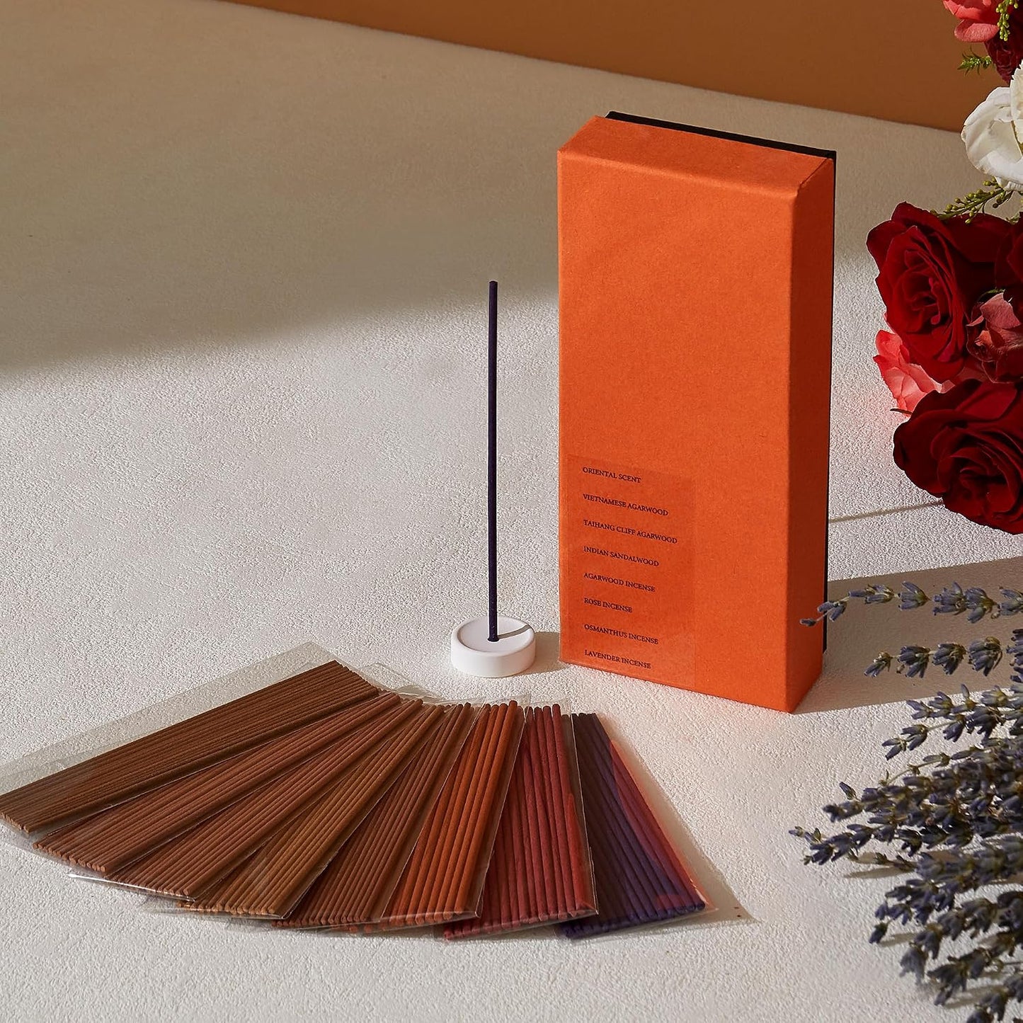 Mini Incense Sticks – Short 8-Scents Variety Set, 120 Natural Hand-Dipped Sticks (4" Long, 20-Min Burn) Clean-Burning Aromatherapy for Travel, Meditation & Daily Relaxation