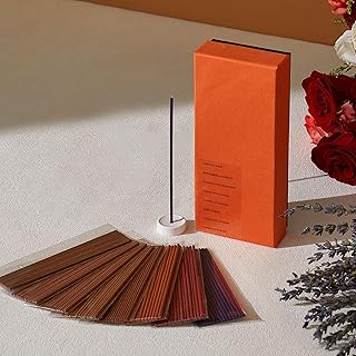 Mini Incense Sticks – Short 8-Scents Variety Set, 120 Natural Hand-Dipped Sticks (4" Long, 20-Min Burn) Clean-Burning Aromatherapy for Travel, Meditation & Daily Relaxation