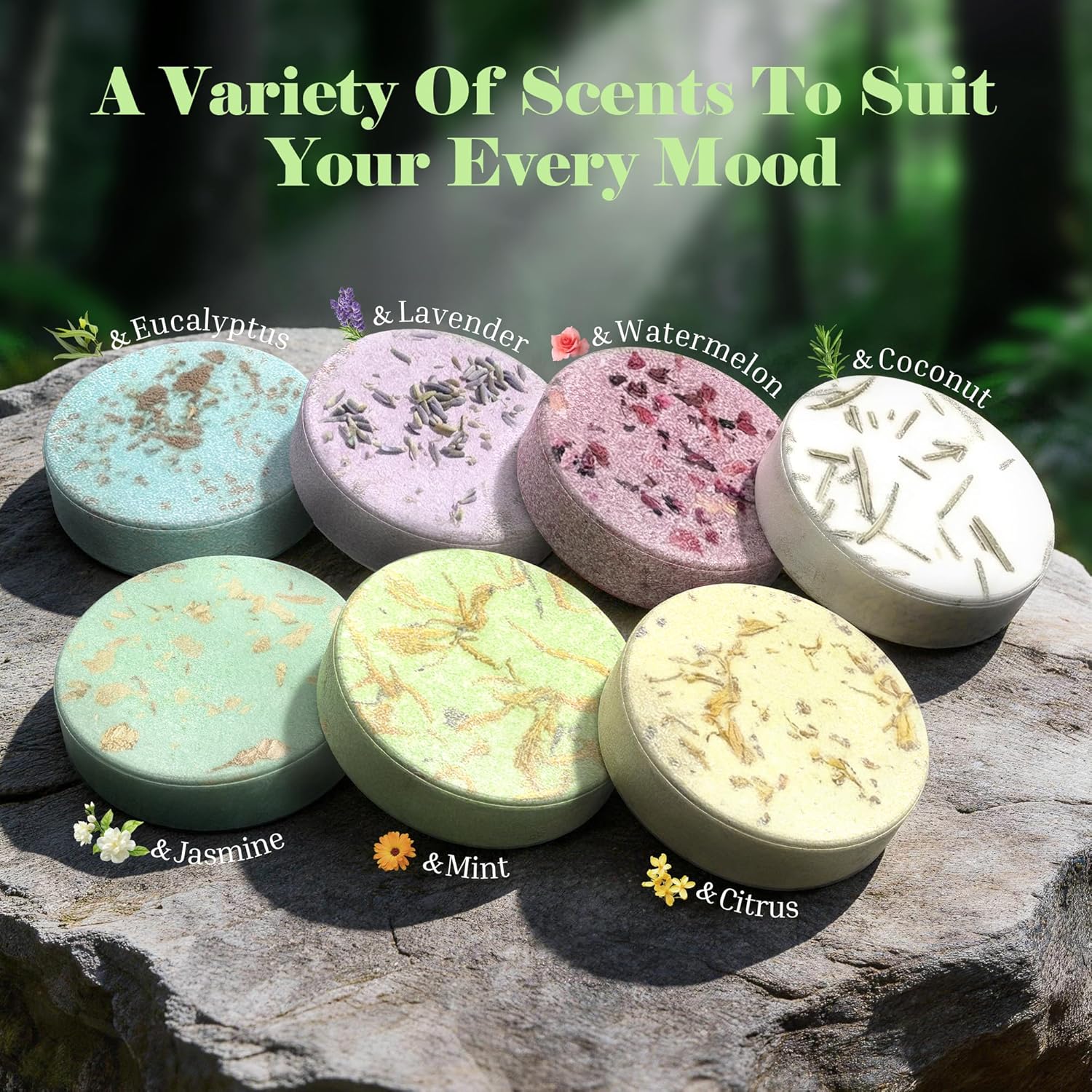 Shower Steamers Aromatherapy 8 Pack –Natural Essential Oil Shower Bombs for Self Care, Home Spa, Stress Relief & Relaxation, Birthday Gifts for Women and Men. Sky Garden Style