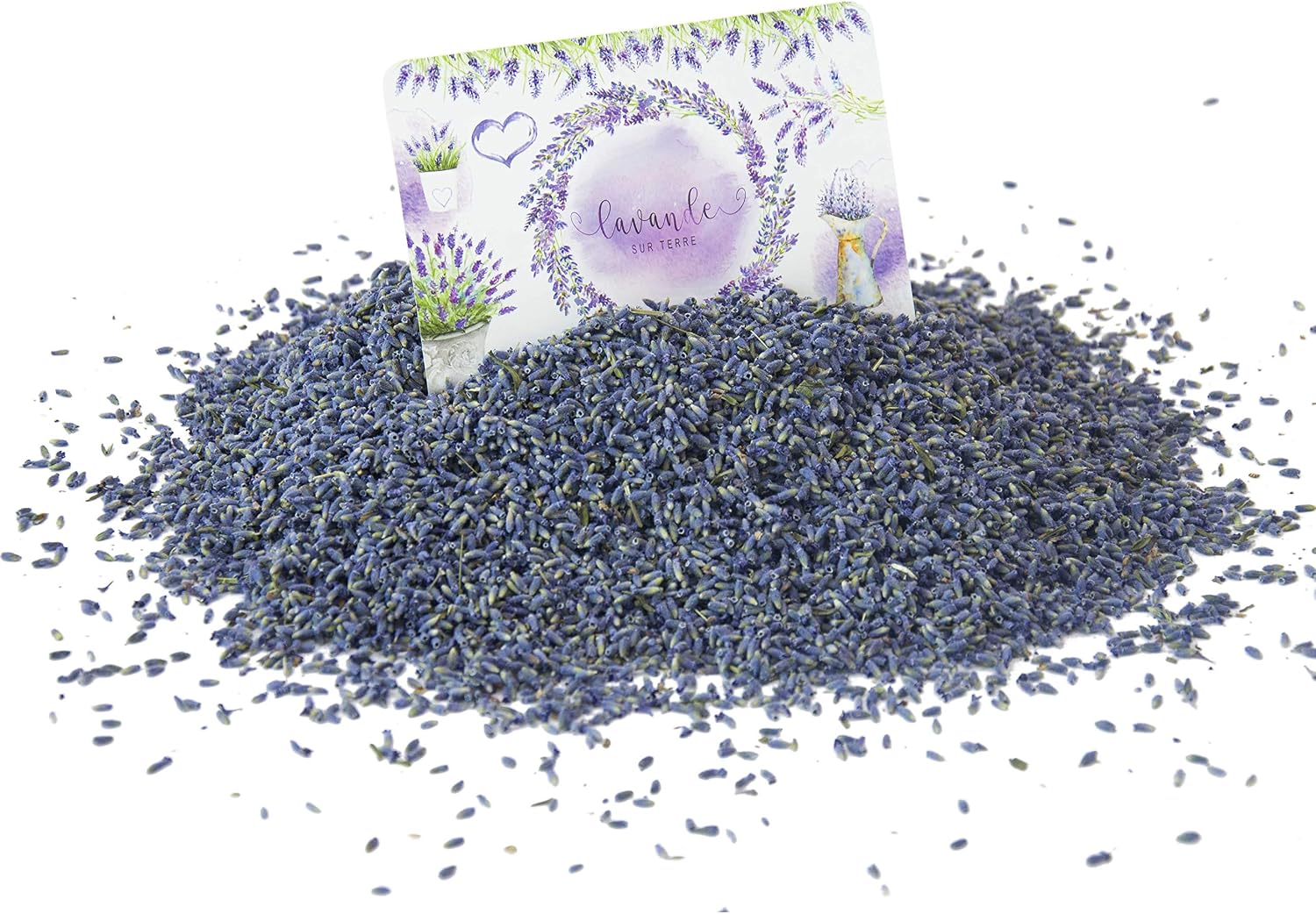 Lavande Sur Terre Dried Lavender Flower Buds for Crafts, Baking, Tea, DIY Projects, Sachets & Fresh Fragrance, 5 Ounces Bag, LV-N-1