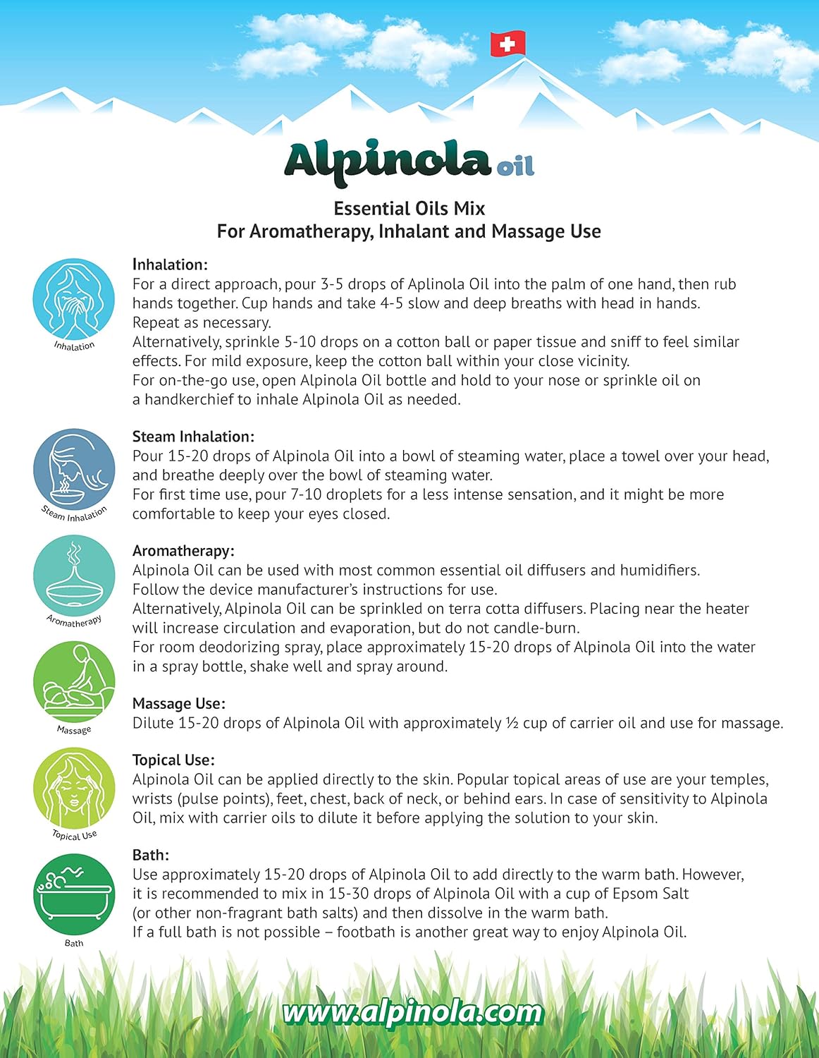 Oil - Essential Oils Mix for Aromatherapy, Inhalant and Massage Use