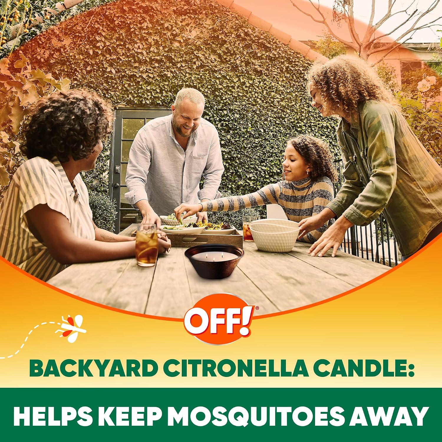 SC Johnson Off 3 Wick Citronella Bucket, 23 oz, Pack of 1