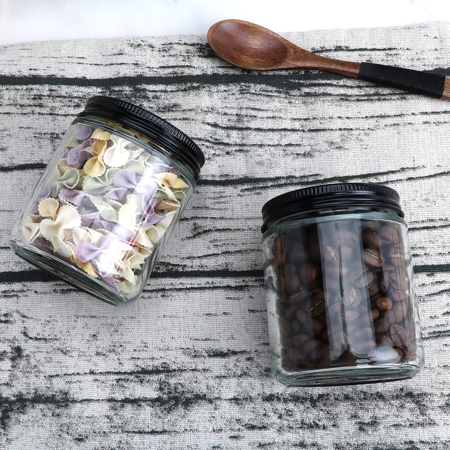 8 OZ Glass Jars with Metal Lids,Clear Round Empty Candle Jars with Airtight Lids,Small Mason Canning Jars for Food,Candle,Honey,Candy,30 Pack.