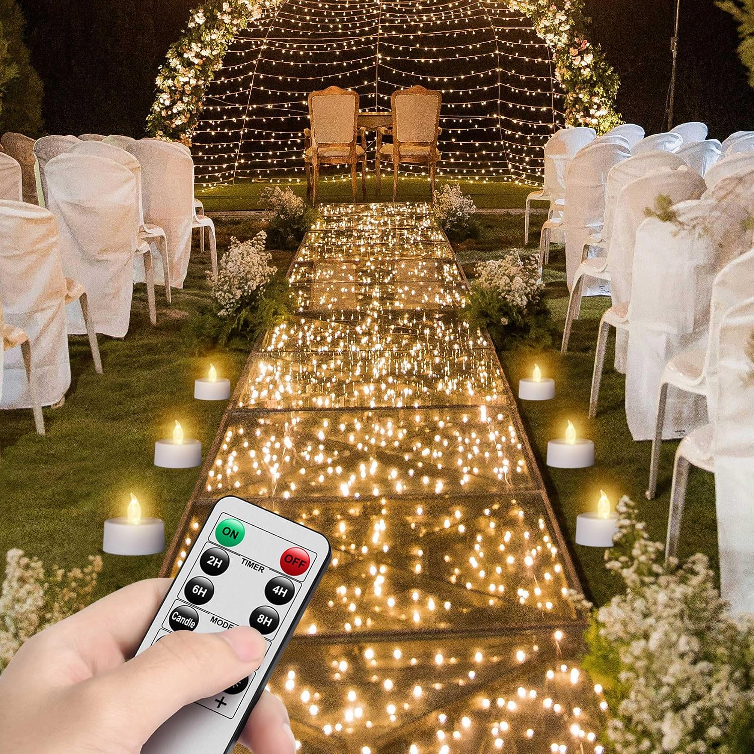 LED Tea Light Flameless Candles with Remote Control Flickering Tealight Long Lasting, Battery Operated with Timer for Halloween Home Decoration Seasonal &Festival Celebration WarmWhite (12pcs)