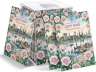 US06-Boston Soft Rose Sachets for Drawers, Closets & Cars, 12 Pack | Car Air Freshener sachets with Boston Soft Rose scent. Freshens closets, drawers, cars and small spaces.