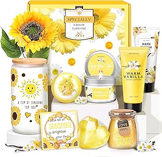 Gifts for Women,Bath and Body Gift 10 pcs Warm Vanilla Self Care Set for Friends,Her,Bestie,Mom,Wife Christmas Birthday Gifts