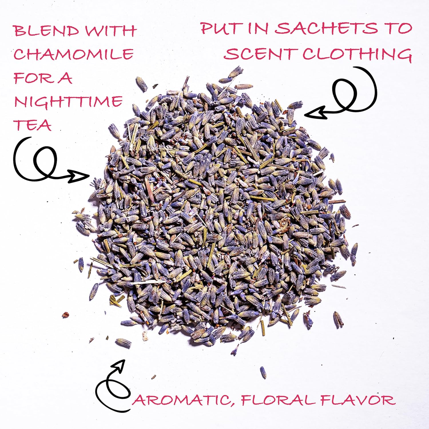 Worldwide Botanicals Organic Lavender Flowers, 4 ounces, Pure European Lavender buds, Perfect for Aromatherapy, Sachets, Wedding celebrations, Tea flavoring, Eye pillows Scenting The Home