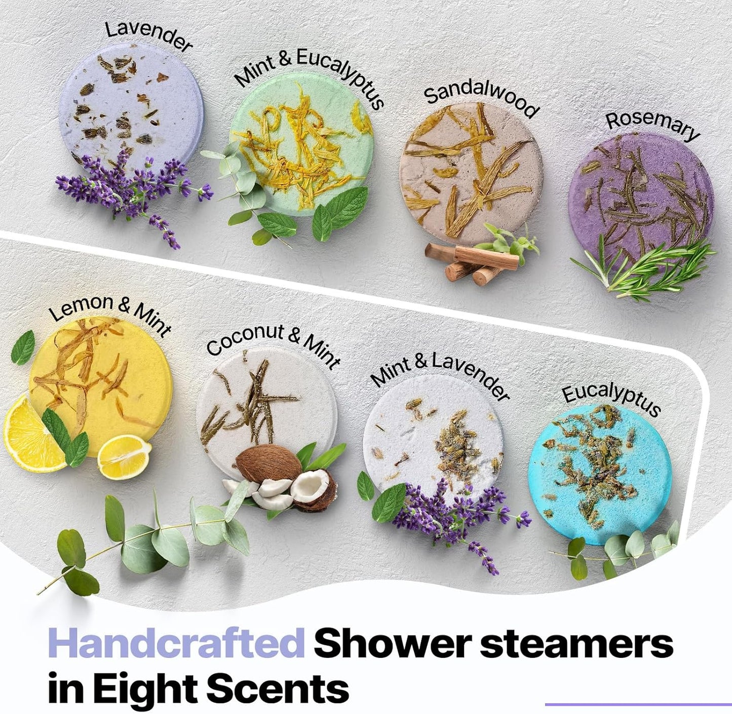 Shower Steamers Aromatherapy Birthday Gifts for Women - SWCANDY 8 Pcs Travel Essentials, Hotel Shower Spa Holidays Mom Wife Grandma Sister Her Self Care Relaxation with Natural Essential Oils Home