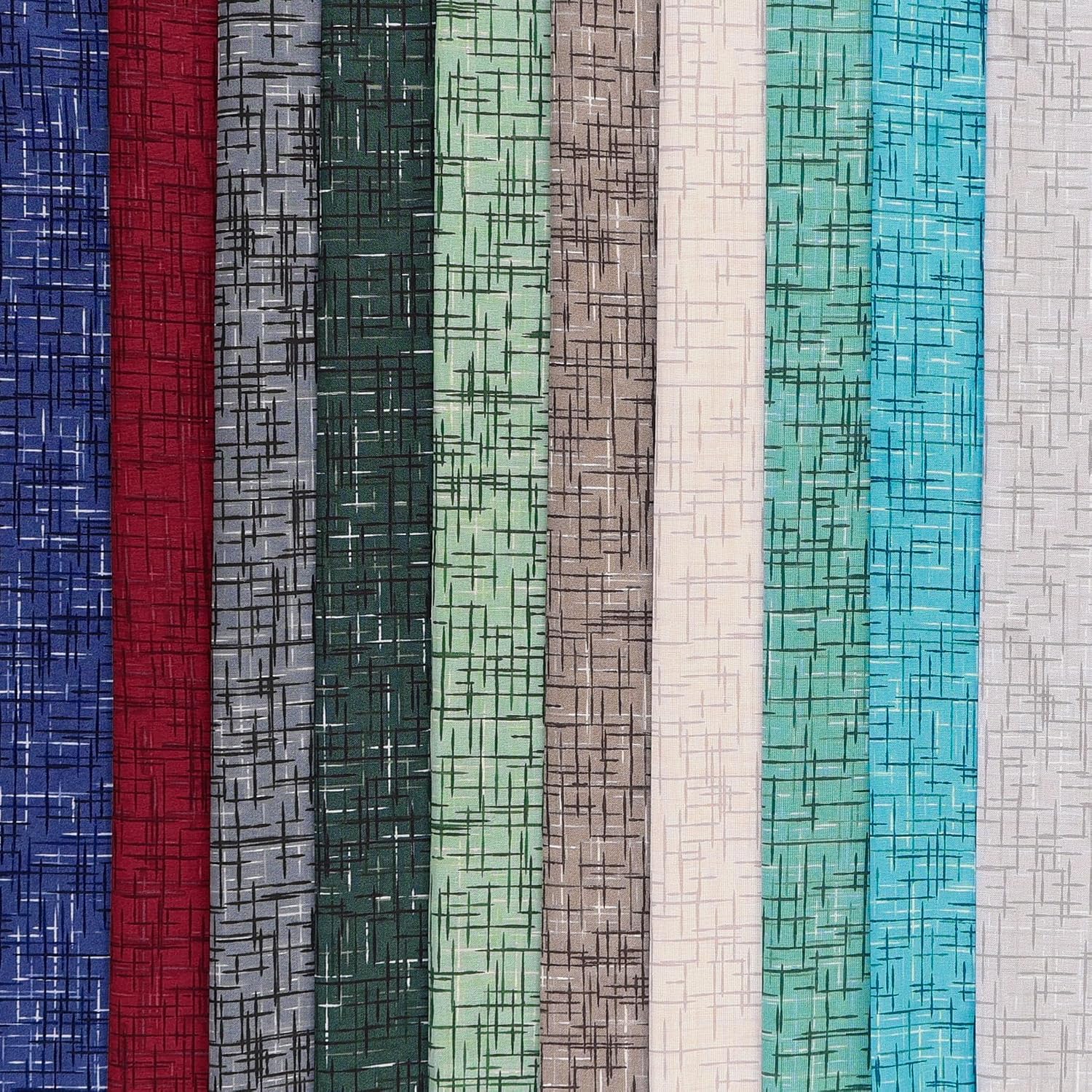 Mook Fabrics Linen Look Cotton Fabric, Harbor Mist Cut by The Yard | 108 in. Wide – Lightweight, 100% Cotton Material for Quilting, Home Decor Accents | Arts, Crafts & Sewing
