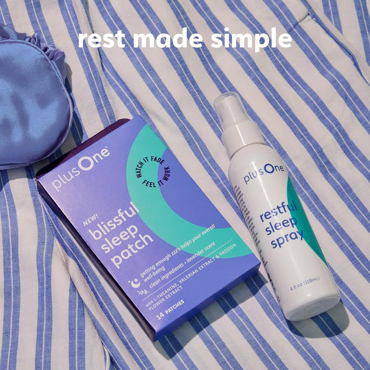 Plus One Blissful Sleep Spray – Magnesium, Lavender & Ashwagandha for Relaxation, Calm & Rest – Hormone-Free, Fragrance-Free, Menopause-Friendly Aromatherapy Mist
