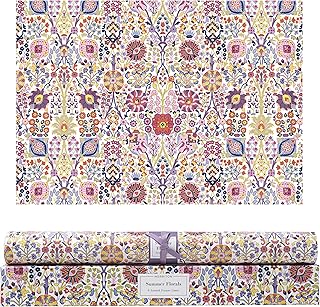 Scented Drawer Liners for Dresser – 6 Large Non Adhesive Dresser Drawer Liner Sheets, 22 x 16 in, Drawer Liners for Kitchen Cabinets & Closet Shelves, Cabinet Liner & Shelf Paper (Summer Florals)