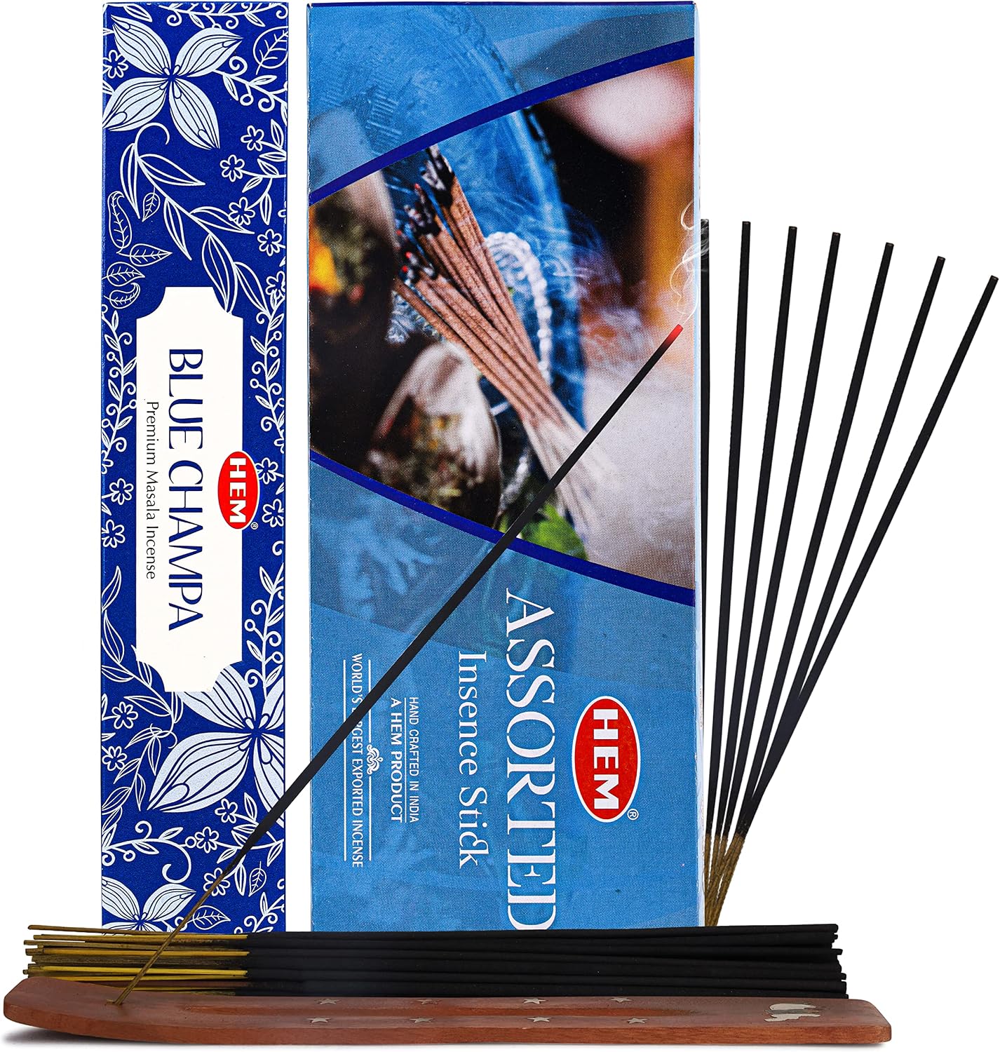Hem Assorted Incense Sticks Variety 6 Packs x 15 GMS - Aromatherapy Insence for Air Purifier,Insents Stick Gift Set, Perfect for Meditation and Relaxation (Nature Series)
