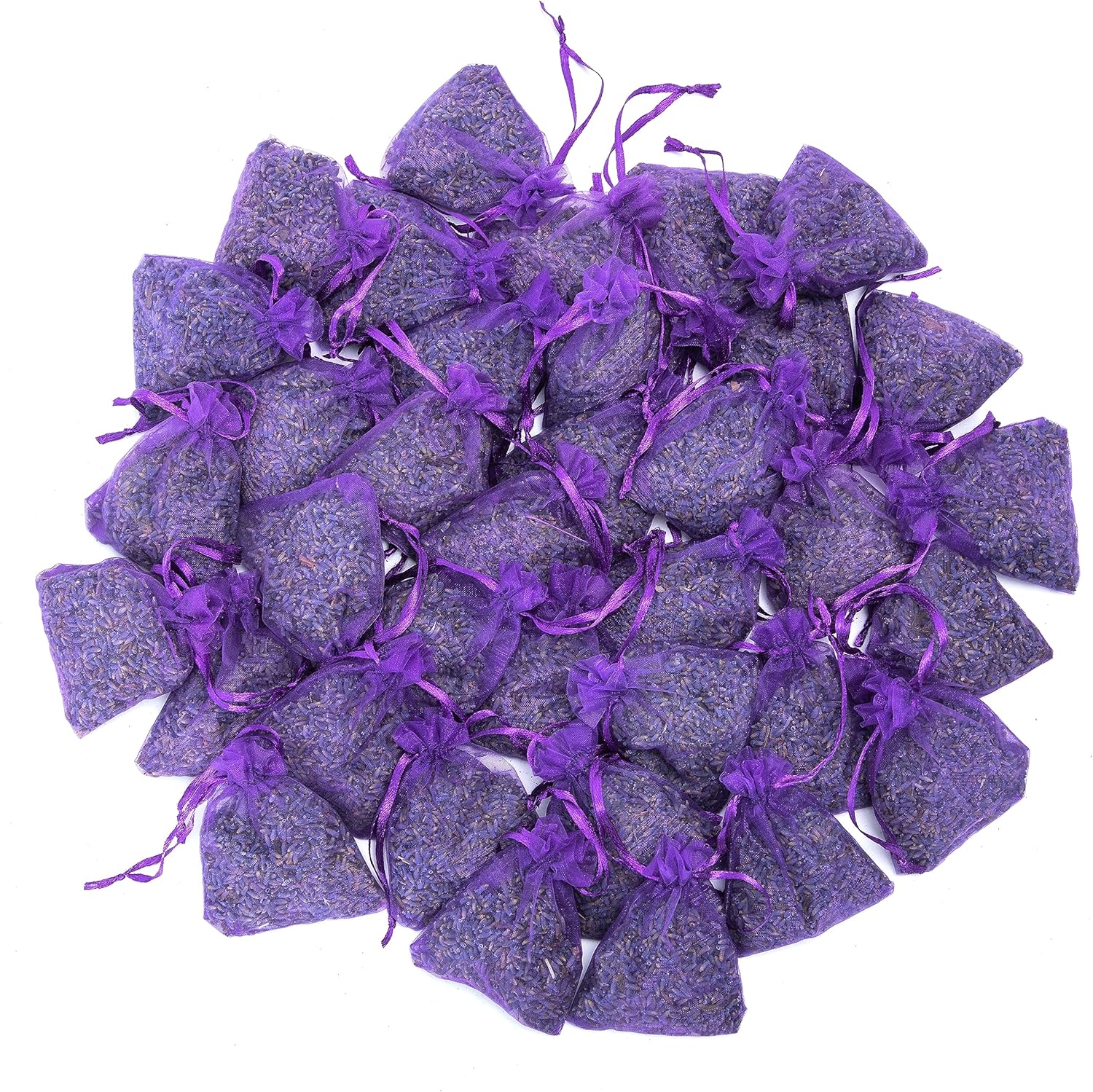 Lavande Sur Terre French Lavender Sachets for Drawers and Closets Fresh Scents, Set of 36, Home Fragrance Sachet for Closets and Drawers, Purple, LV-C-36-1